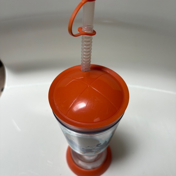 Disney Mickey orange Plastic Adventures Drinking Cup with Lid - Picture 9 of 11